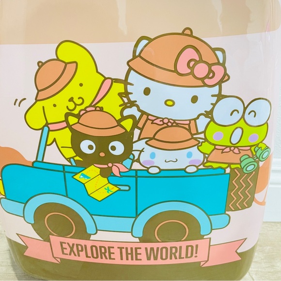 NEW Hello Kitty and Friends Bioworld‎ Hard Shell Carry on Luggage Wheels 16.5” - Picture 2 of 6